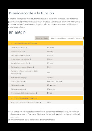 Rozdrabniacze betonu Epiroc BP 1650 R