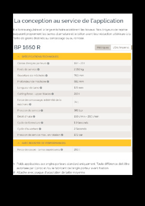 Rozdrabniacze betonu Epiroc BP 1650 R