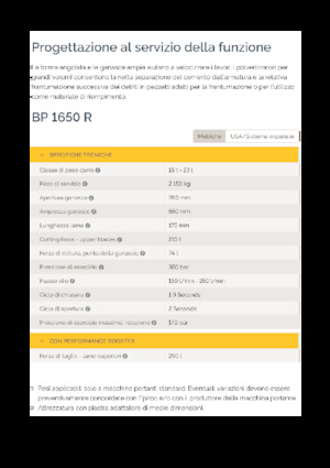 Rozdrabniacze betonu Epiroc BP 1650 R