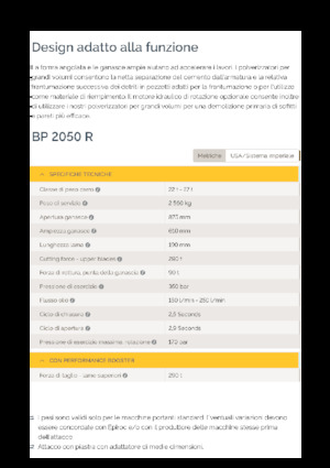 Rozdrabniacze betonu Epiroc BP 2050 R