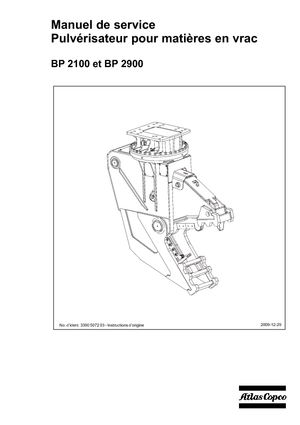 Rozdrabniacze betonu Atlas Copco BP 2900