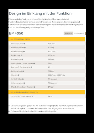 Rozdrabniacze betonu Epiroc BP 4050