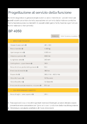 Rozdrabniacze betonu Epiroc BP 4050