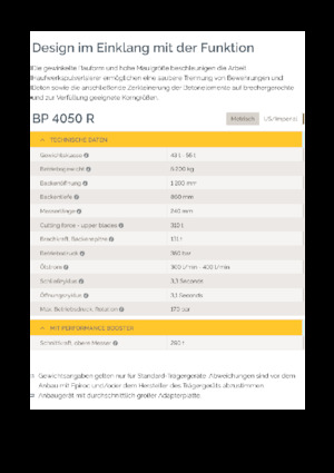 Rozdrabniacze betonu Epiroc BP 4050 R