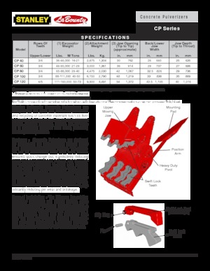 Rozdrabniacze betonu LaBounty CP 80