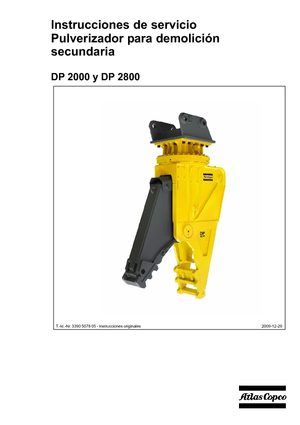 Rozdrabniacze betonu Atlas Copco DP 2800