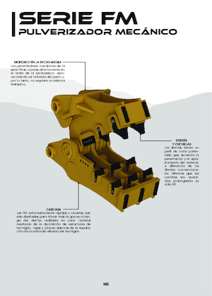 Rozdrabniacze betonu OSA Demolition Equipment FM 25