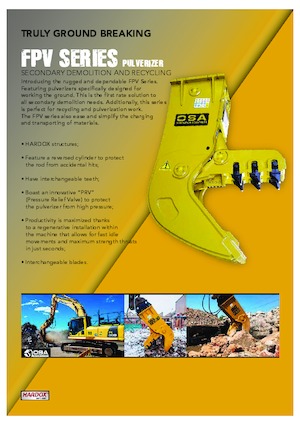 Rozdrabniacze betonu OSA Demolition Equipment FPV 6 