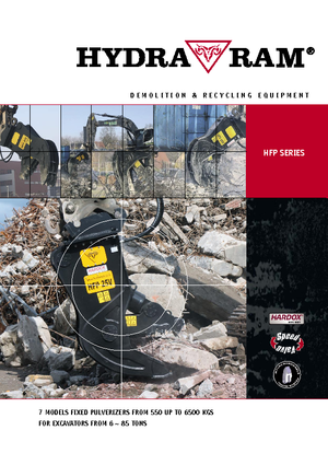 Rozdrabniacze betonu Hydra Ram HFP-25V