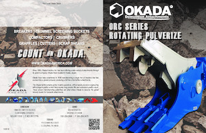 Rozdrabniacze betonu Okada ORC220A