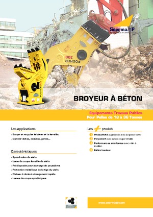 Rozdrabniacze betonu Soosan POSHER 200 