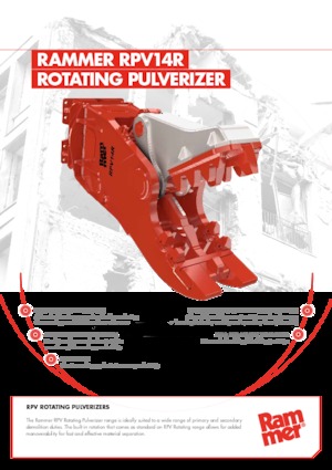 Rozdrabniacze betonu Rammer RPV14R 