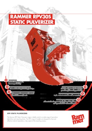 Rozdrabniacze betonu Rammer RPV30S