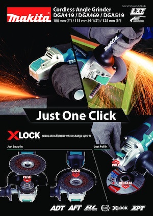 Szlifierki kątowe akumulatorowe Makita DGA519 