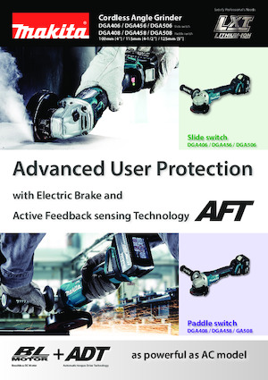 Szlifierki kątowe akumulatorowe Makita DGA508 