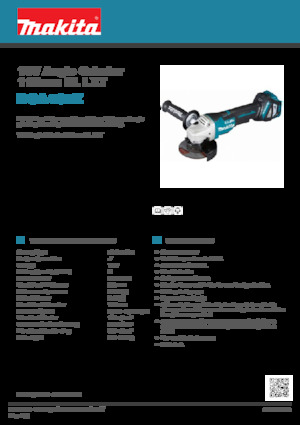 Szlifierki kątowe akumulatorowe Makita DGA467Z 