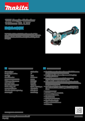 Szlifierki kątowe akumulatorowe Makita DGA469Z 