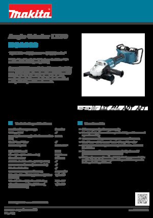 Szlifierki kątowe akumulatorowe Makita DGA900