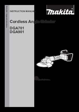 Szlifierki kątowe akumulatorowe Makita DGA901ZKU1