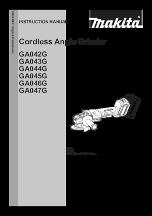 Szlifierki kątowe akumulatorowe Makita GA047GZ02