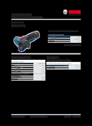 Szlifierki kątowe akumulatorowe Bosch GWS 12V-76
