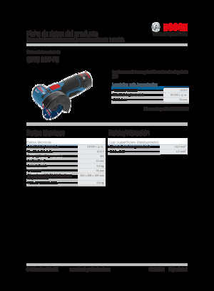 Szlifierki kątowe akumulatorowe Bosch GWS 12V-76
