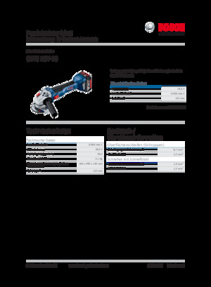 Szlifierki kątowe akumulatorowe Bosch GWS 18V-10