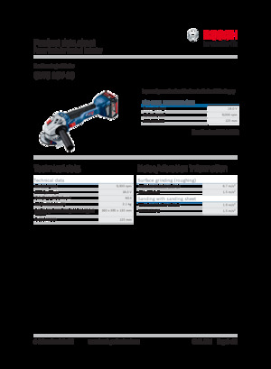 Szlifierki kątowe akumulatorowe Bosch GWS 18V-10