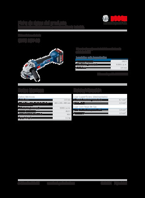 Szlifierki kątowe akumulatorowe Bosch GWS 18V-10