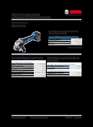 Szlifierki kątowe akumulatorowe Bosch GWS 18V-10