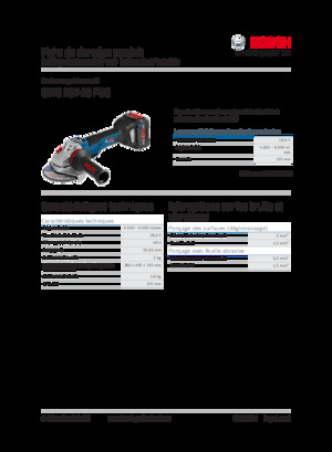 Szlifierki kątowe akumulatorowe Bosch GWS 18V-10 PSC