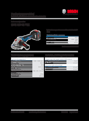 Szlifierki kątowe akumulatorowe Bosch GWS 18V-10 PSC