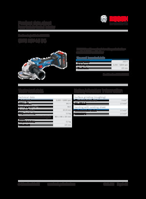 Szlifierki kątowe akumulatorowe Bosch GWS 18V-15 SC