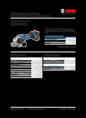 Szlifierki kątowe akumulatorowe Bosch GWS 18V-15 SC