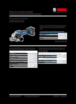 Szlifierki kątowe akumulatorowe Bosch GWS 18V-15 SC