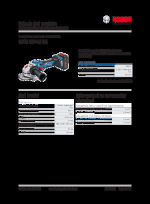 Szlifierki kątowe akumulatorowe Bosch GWS 18V-15 SC