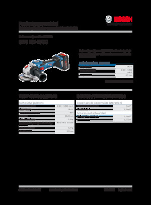 Szlifierki kątowe akumulatorowe Bosch GWS 18V-15 SC