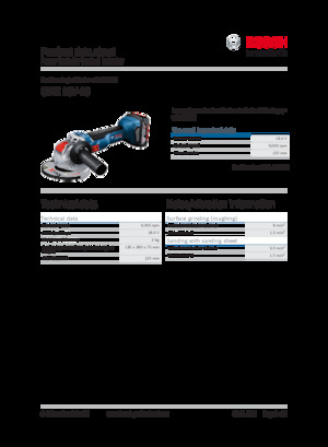 Szlifierki kątowe akumulatorowe Bosch GWX 18V-10