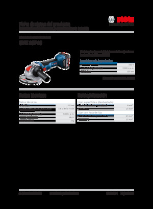 Szlifierki kątowe akumulatorowe Bosch GWX 18V-10