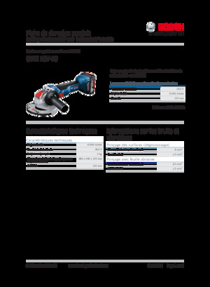 Szlifierki kątowe akumulatorowe Bosch GWX 18V-10