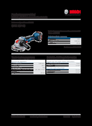 Szlifierki kątowe akumulatorowe Bosch GWX 18V-10