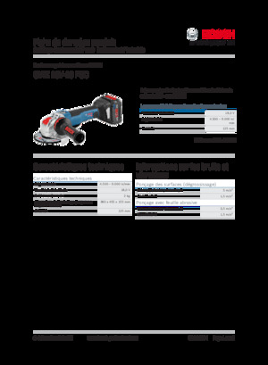 Szlifierki kątowe akumulatorowe Bosch GWX 18V-10 PSC