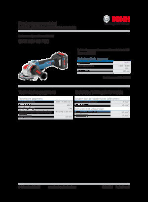 Szlifierki kątowe akumulatorowe Bosch GWX 18V-10 PSC