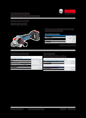 Szlifierki kątowe akumulatorowe Bosch GWX 18V-10 SC