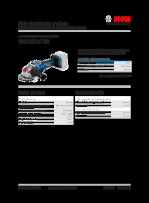 Szlifierki kątowe akumulatorowe Bosch GWX 18V-15 PSC