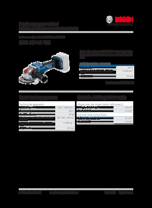Szlifierki kątowe akumulatorowe Bosch GWX 18V-15 PSC