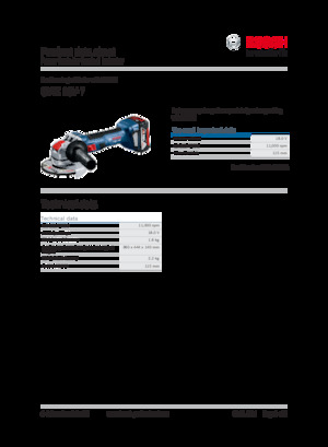 Szlifierki kątowe akumulatorowe Bosch GWX 18V-7