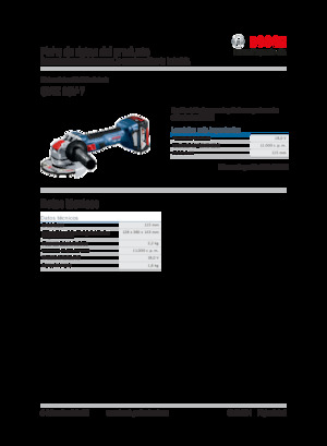 Szlifierki kątowe akumulatorowe Bosch GWX 18V-7