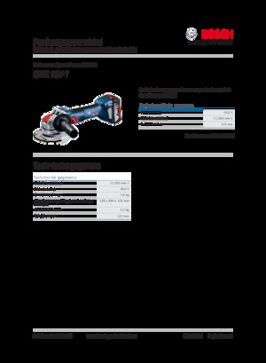 Szlifierki kątowe akumulatorowe Bosch GWX 18V-7