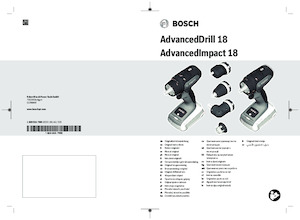 Wiertarko-wkrętarki i wkrętarki akumulatorowe Bosch AdvancedDrill 18